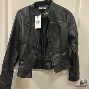 NWT Princess Polly Pottsville Faux Leather Jacket (Size 6/M)